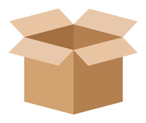 Versatile Cardboard or Carton Boxes with Delivery and Shipping Icons to Package and Ship Your Products and Materials. Available in Various Sizes for Your Convenience.