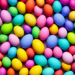 Obraz premium colorful easter eggs, Generative AI