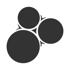 Soap foam shaped template isolated on white background. Vector illustration