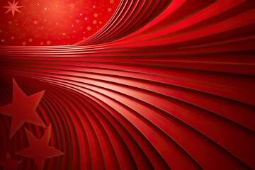 Fototapeta premium Red Christmas background, flat texture