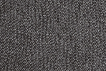 Realistic illustration of Black knitted fabric texture. Abstract modern Knit texture black color....