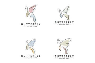 Butterfly Logo, Animal Design With Beautiful Wings, Decorative Animals, Product Brands
