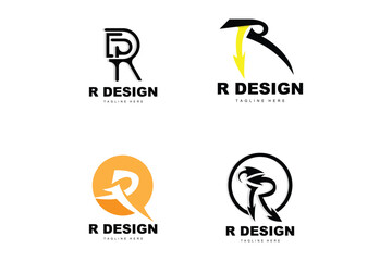 R Letter Logo, Alphabet Vector, Initial R Product Brand Logotype Design