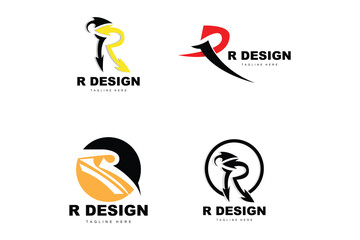 R Letter Logo, Alphabet Vector, Initial R Product Brand Logotype Design