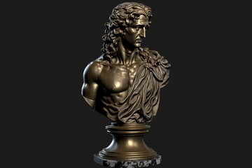 Fototapeta na wymiar Antique greek statue. Generative AI