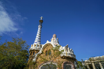 Fototapeta na wymiar Exploring the Gaudí House Museum in Barcelona, Spain
