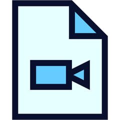 Video File Color Icon