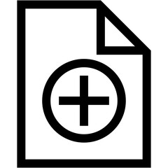 Obraz premium Add File Color Icon 