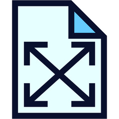 Fullpage. Expand Document Color Icon