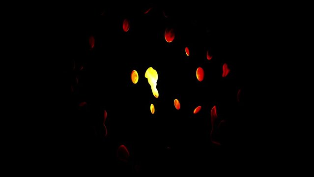 video animation fire black background ember particles
