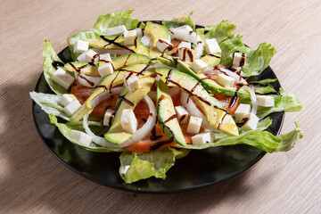 Avocado mix of vegetables salad