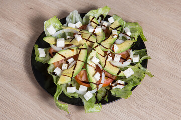 Avocado mix of vegetables salad