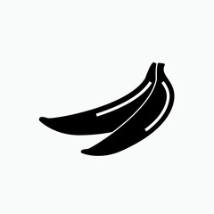 Banana Icon. Fruit Symbol  - Vector.  