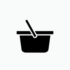 Shopping Cart Icon - Vector, Sign and Symbol for Design, Presentation, Website or Apps Elements.   