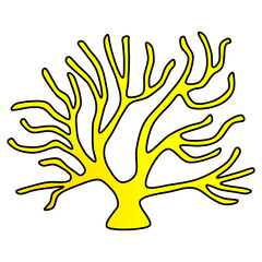 Obraz premium 黄色い珊瑚