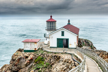 Fototapeta na wymiar Point Reyes Lighthouse California