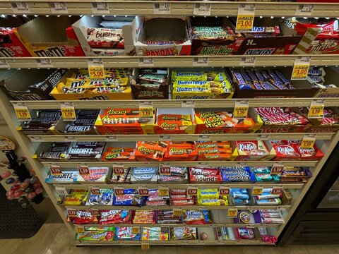 Grocery Store Checkout Candy Side View