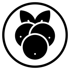 cranberry glyph icon