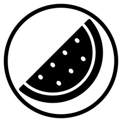 watermelon glyph icon