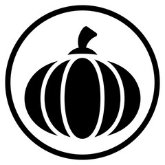 pumpkin glyph icon