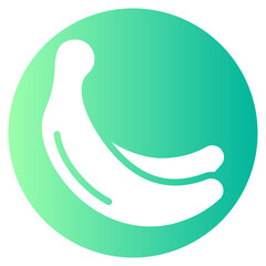 banana gradient icon