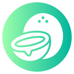 coconut gradient icon