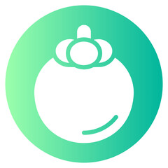 Obraz premium mangosteen gradient icon