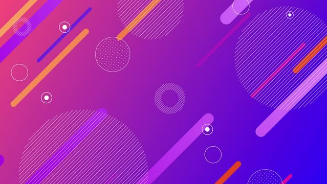 A trendy looping animation woven from colorful shapes. It is also compatible with vertical screens.