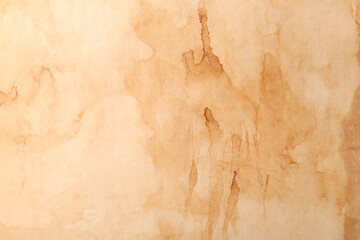 Sheet of old parchment paper as background, top view