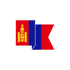 Mongolia flags icon set, Mongolia independence day icon set sign vector symbol