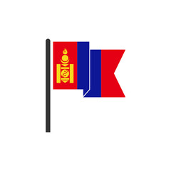 Mongolia flags icon set, Mongolia independence day icon set sign vector symbol