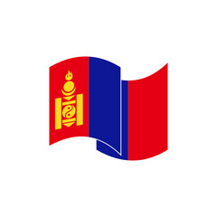 Mongolia flags icon set, Mongolia independence day icon set sign vector symbol