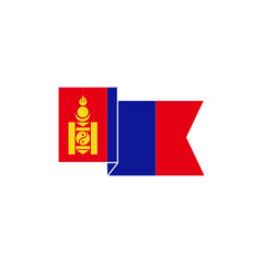 Mongolia flags icon set, Mongolia independence day icon set sign vector symbol