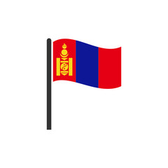 Mongolia flags icon set, Mongolia independence day icon set sign vector symbol