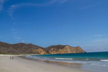 Panorámica de la playa de los Frailes en Manabí