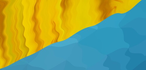 Abstract background of blue and yellow colors. illustration for your design