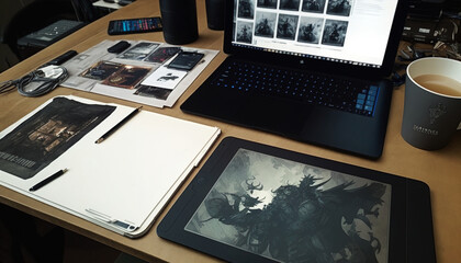 computer in the office