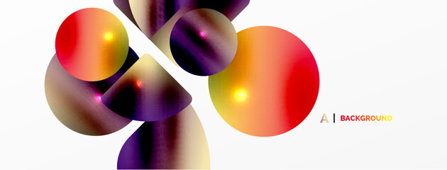 Transparent effects geometric abstract background. Minimalist wallpaper, banner, background or landing
