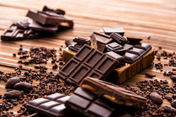 チョコレートとカカオのイメージ
