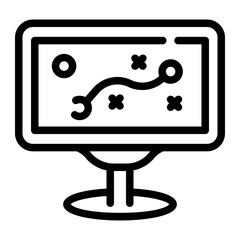 strategy line icon