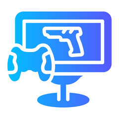 shooting gradient icon