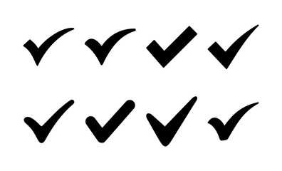 Check mark icon vector for web and mobile app. Tick mark sign and symbol