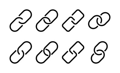 Link icon vector for web and mobile app. Hyperlink chain sign and symbol