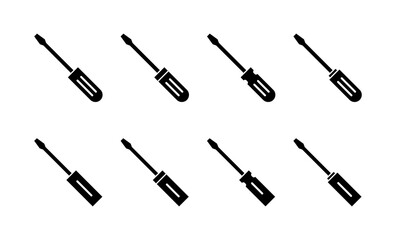Screwdriver icon vector for web and mobile app. tools sign and symbol