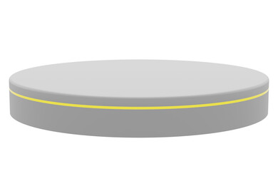 Platform gray with transparent background png . ramadan kareem, eid and islamic concept. 3d illustration rendering