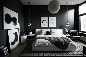 bed room with family, dark bed room, bed room night, empty bed room, bed room wall, room setting, bed setting, bed room, setting generative ai tool