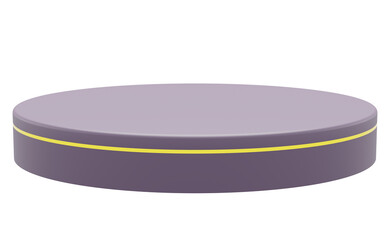 Platform purple with transparent background png . ramadan kareem, eid and islamic concept. 3d illustration rendering