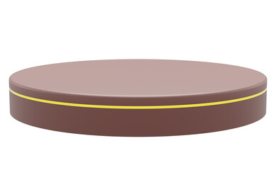 Platform chocolate with transparent background png . ramadan kareem, eid and islamic concept. 3d illustration rendering