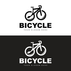 Fototapeta premium Electric Bicycle Logo, Vehicle Design, Sport Bike Vector, Bike Template Icon Illustration