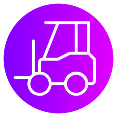 forklift gradient icon